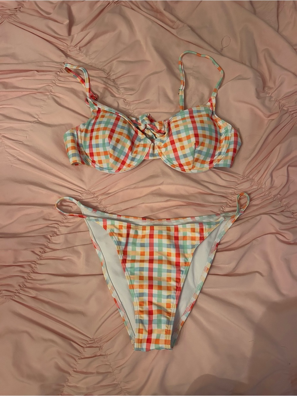 Gingham Bikini Set